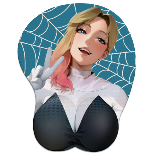 Spider Gwen - Teal - Oppai Mousepad - Regular