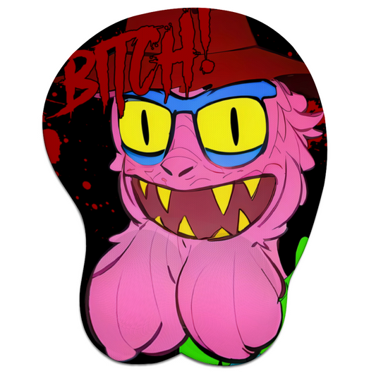 Scary Terry Inspired Oppai Mousepad with Wrist Support Silicone Mouse Pad