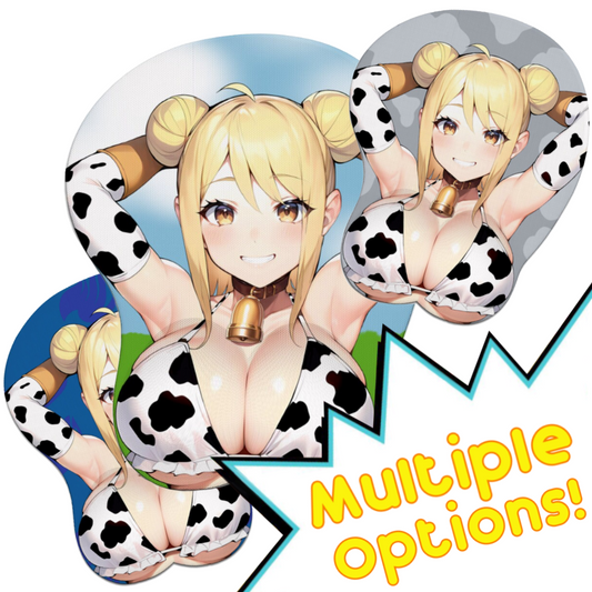 Lucy Inspired Cow Costume | Fairy Tail Oppai 3D Mouse Pad