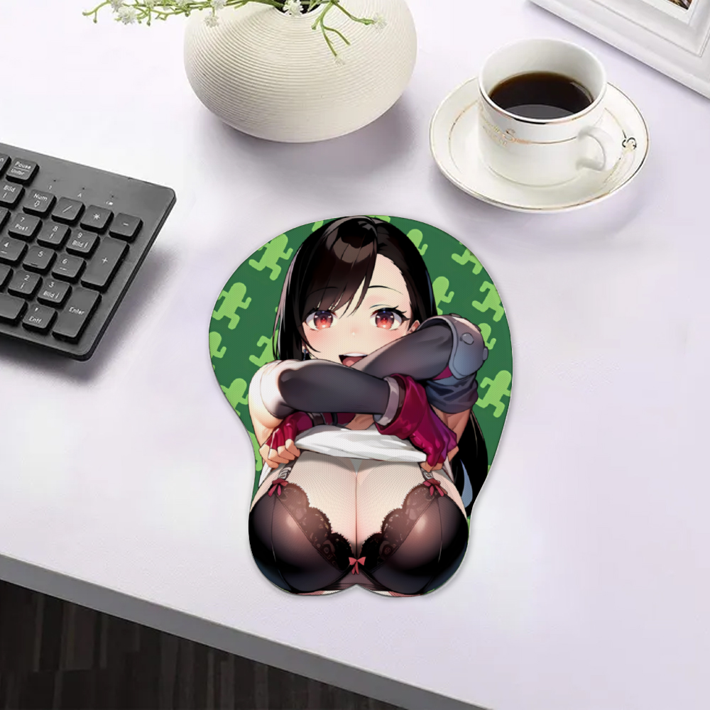 Tifa Lockheart - Pose C Inspired | Final Fantasy VII 3D Oppai Mousepad